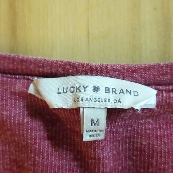Lucky Brand magenta embroidered shirt - Picture 4 of 7